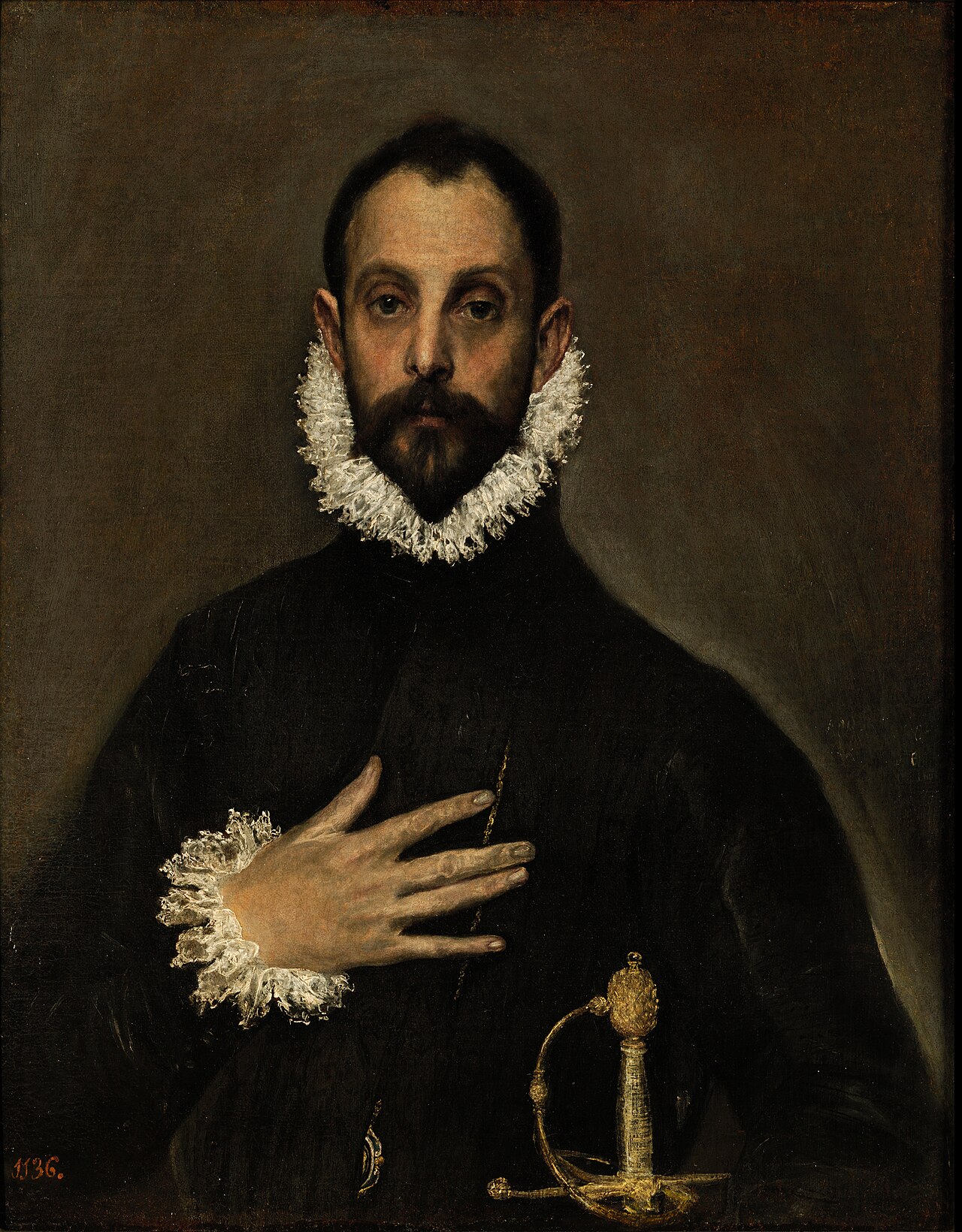 El caballero de la mano en el pecho, de El Greco