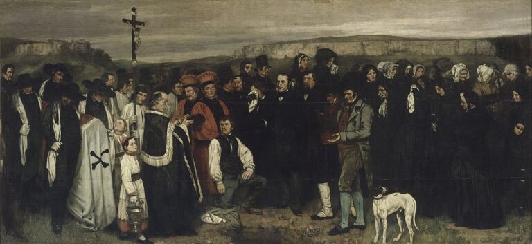Un entierro en Ornans, de Courbet