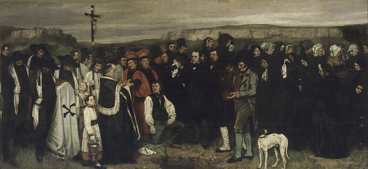 Un entierro en Ornans, de Gustave Courbet