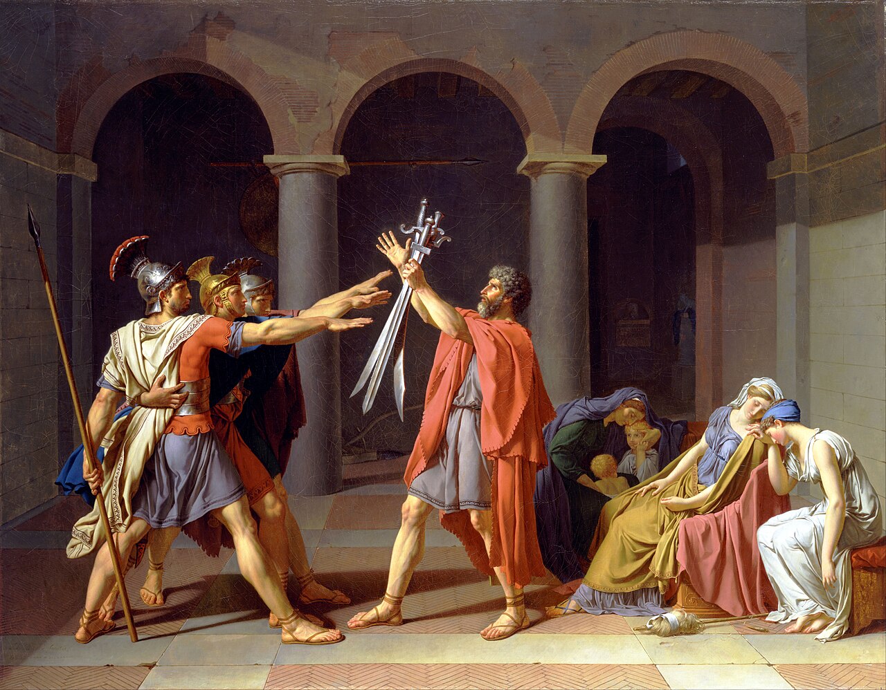 El juramento de los Horacios, de Jacques-Louis David