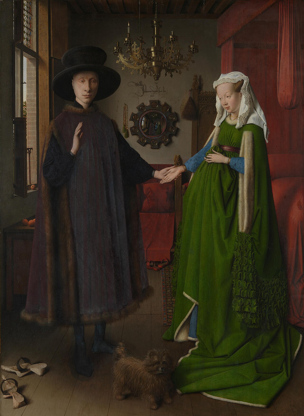 El matrimonio Arnolfini, de Jan van Eyck