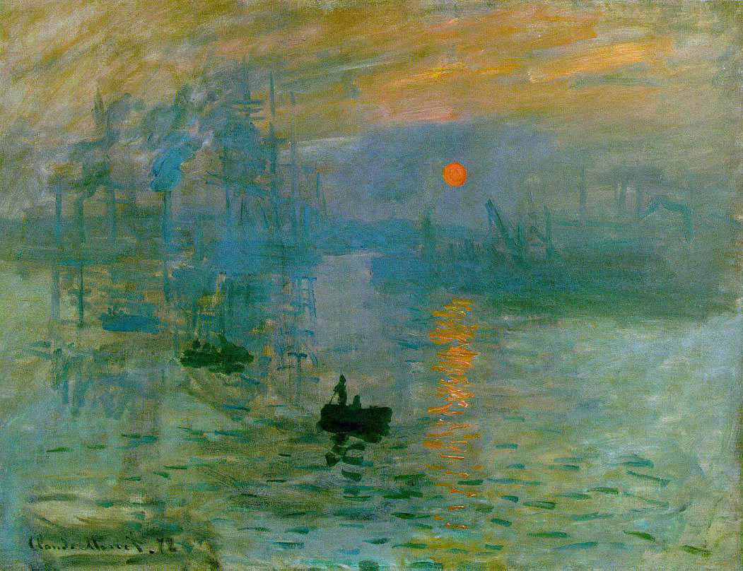 Impresión, sol naciente, de Claude Monet (1872), la obra que dio nombre al impresionismo
