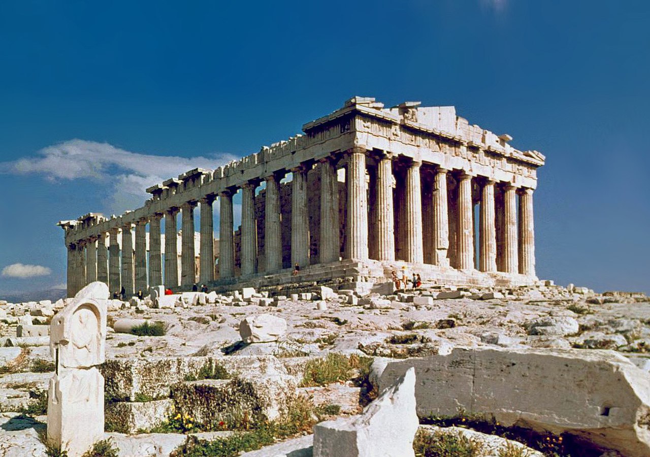 El Partenón de Atenas, templo dórico del siglo V a.C. en la Acrópolis