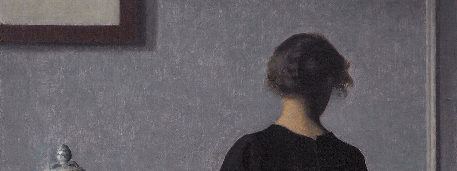 Interior con un cuadro en la pared, de Vilhelm Hammershøi