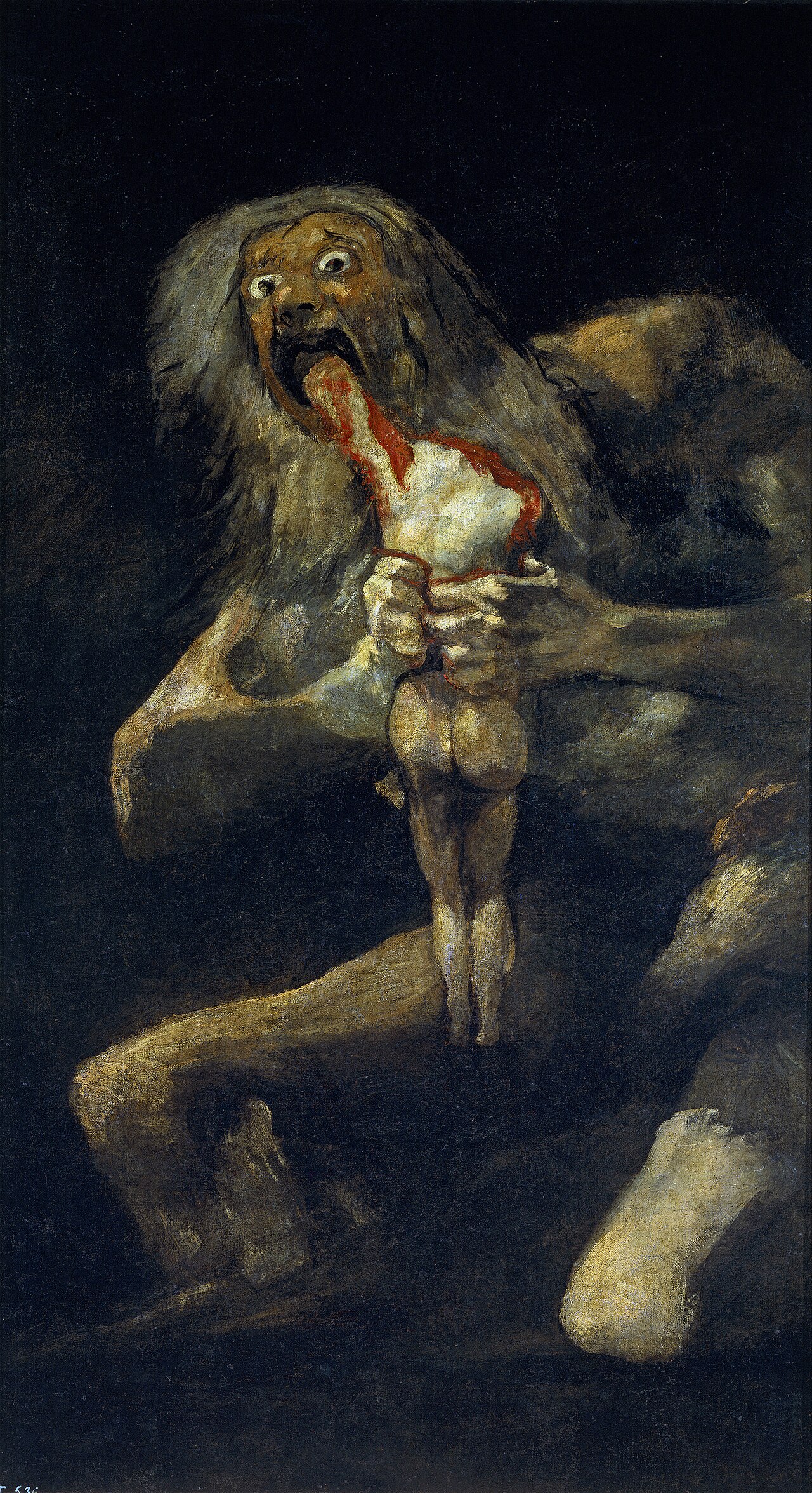 Saturno devorando a su hijo, de Francisco de Goya