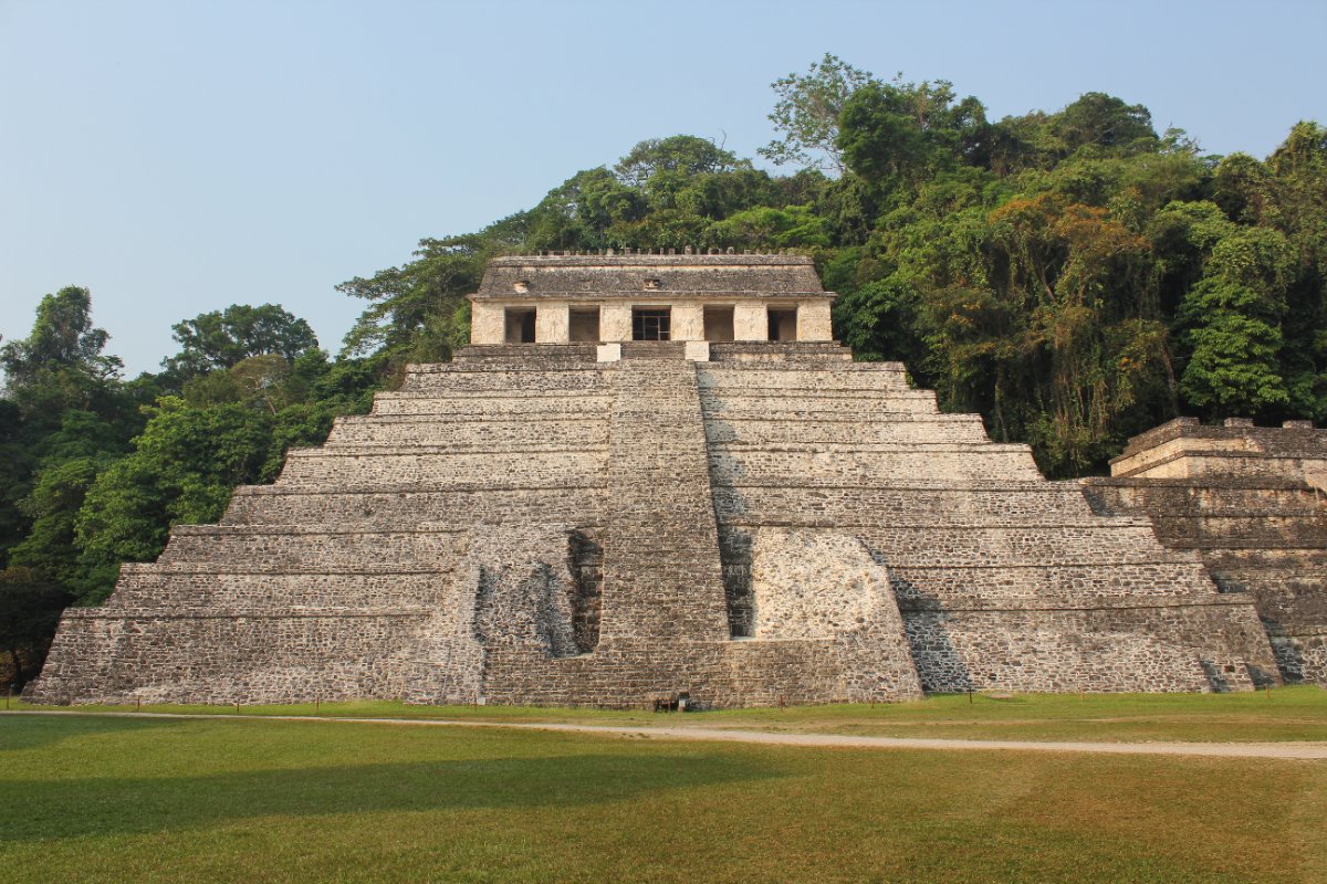 Templo de las Inscripciones de Palenque, bajo el que se halló la tumba de Pakal